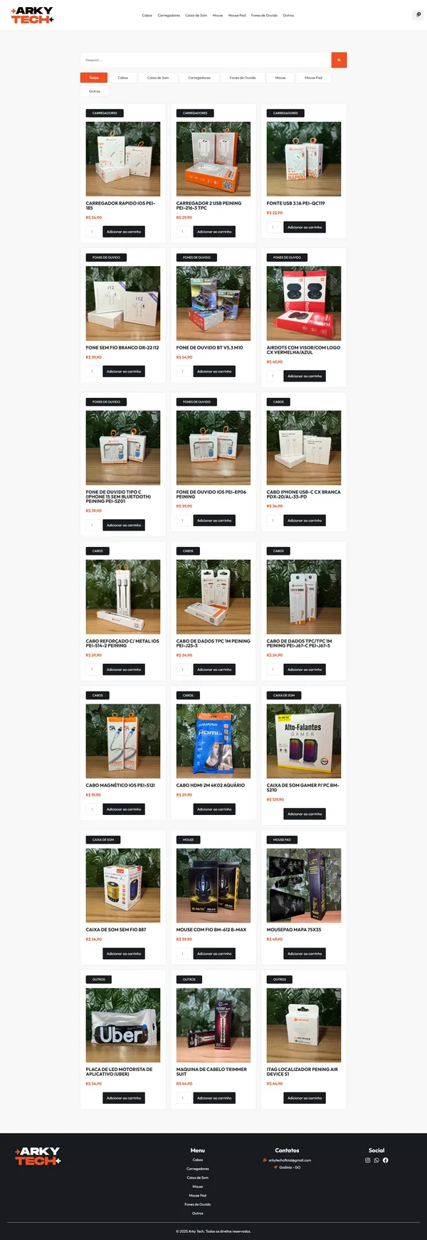 Projeto Arkytech - Catálogo Digital